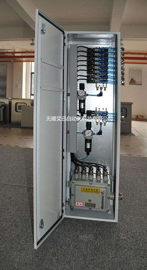 Solenoid valve control cabinet for skid-mounted equipment in LNG hydrogen energy industry