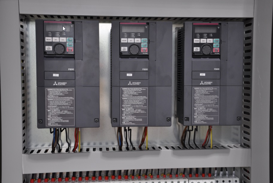 Frequency converter panel