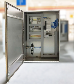 Individual shut-off control pneumatic valve control cabinet