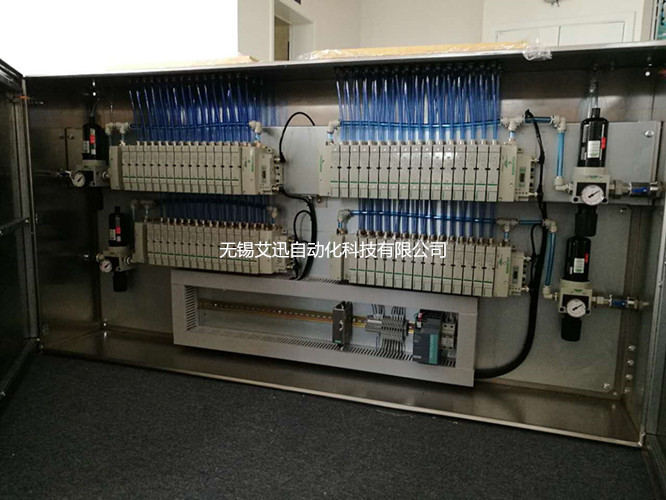 Pneumatic valve control cabinet using ASCO solenoid valve