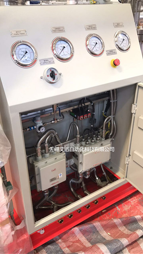 Pneumatic valve control cabinet for Applications in the sterilization industry